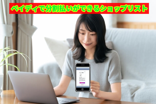 ペイディで分割払いができるショップリスト