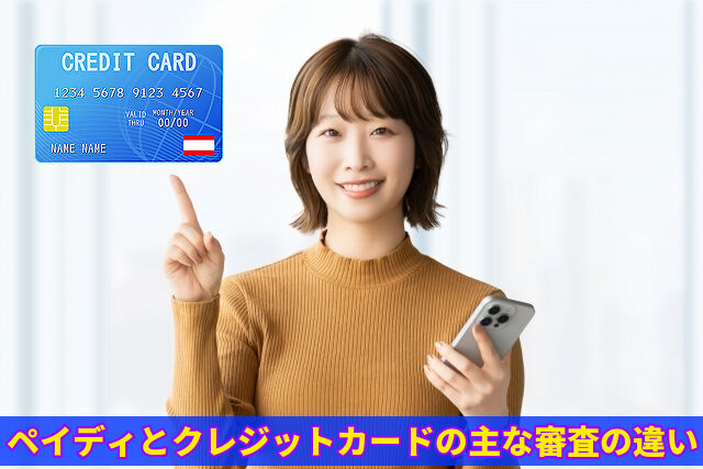 ペイディとクレジットカードの主な審査の違い